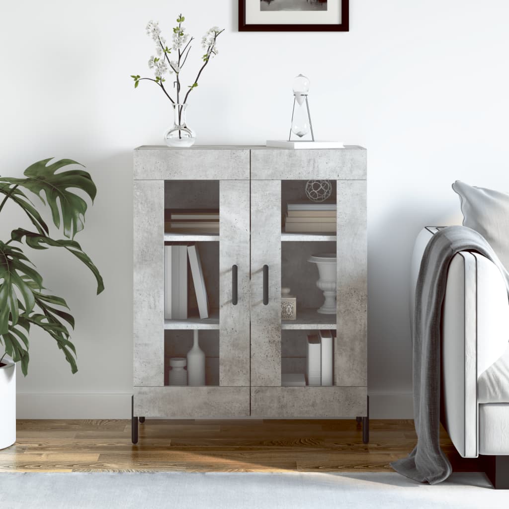 vidaXL Dressoir 69,5x34x90 cm bewerkt hout wit