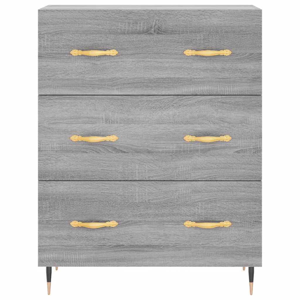 vidaXL Dressoir 69,5x34x90 cm bewerkt hout sonoma eikenkleurig