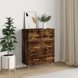 vidaXL Dressoir 69,5x34x90 cm bewerkt hout betongrijs