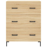 vidaXL Dressoir 69,5x34x90 cm bewerkt hout wit