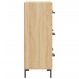 vidaXL Dressoir 69,5x34x90 cm bewerkt hout wit