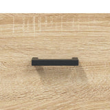 vidaXL Dressoir 69,5x34x90 cm bewerkt hout wit