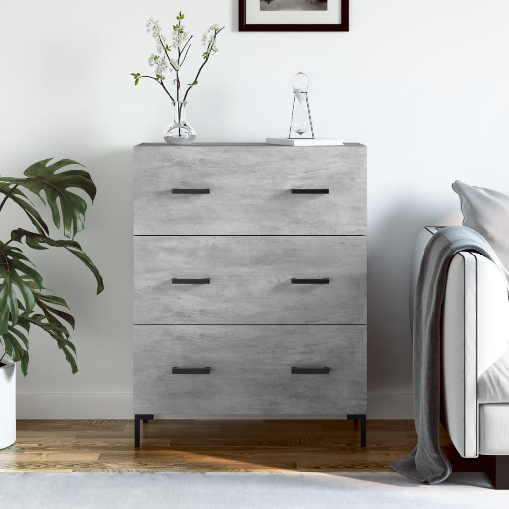 vidaXL Dressoir 69,5x34x90 cm bewerkt hout wit