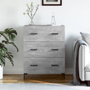 vidaXL Dressoir 69,5x34x90 cm bewerkt hout wit