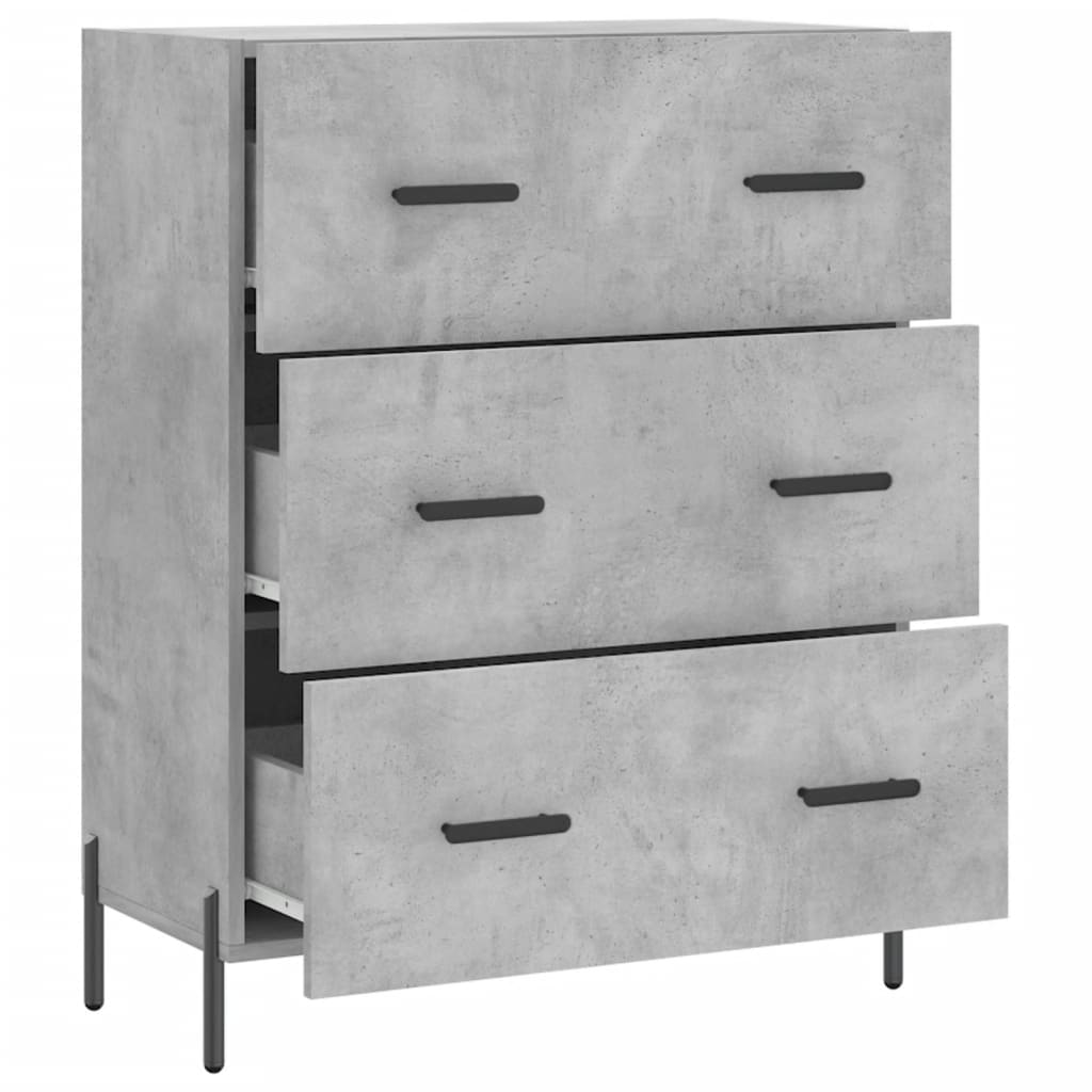 vidaXL Sideboard 69.5x34x90 cm engineered wood black