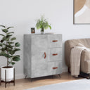 vidaXL Dressoir 69,5x34x90 cm bewerkt hout wit