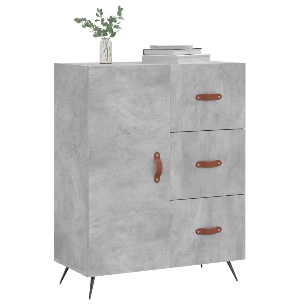 vidaXL Dressoir 69,5x34x90 cm bewerkt hout wit