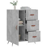 vidaXL Dressoir 69,5x34x90 cm bewerkt hout wit