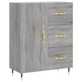 vidaXL Dressoir 69,5x34x90 cm bewerkt hout wit