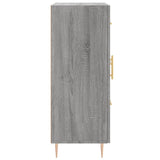 vidaXL Dressoir 69,5x34x90 cm bewerkt hout grijs sonoma eikenkleurig