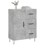 vidaXL Dressoir 69,5x34x90 cm bewerkt hout zwart