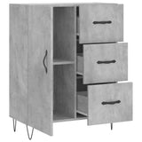 vidaXL Dressoir 69,5x34x90 cm bewerkt hout zwart