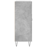 vidaXL Dressoir 69,5x34x90 cm bewerkt hout zwart