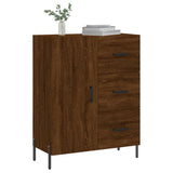 vidaXL Dressoir 69,5x34x90 cm bewerkt hout wit