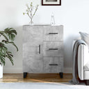 vidaXL Dressoir 69,5x34x90 cm bewerkt hout wit