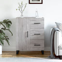 vidaXL Dressoir 69,5x34x90 cm bewerkt hout wit