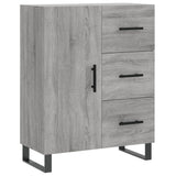 vidaXL Dressoir 69,5x34x90 cm bewerkt hout wit