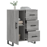 vidaXL Dressoir 69,5x34x90 cm bewerkt hout wit