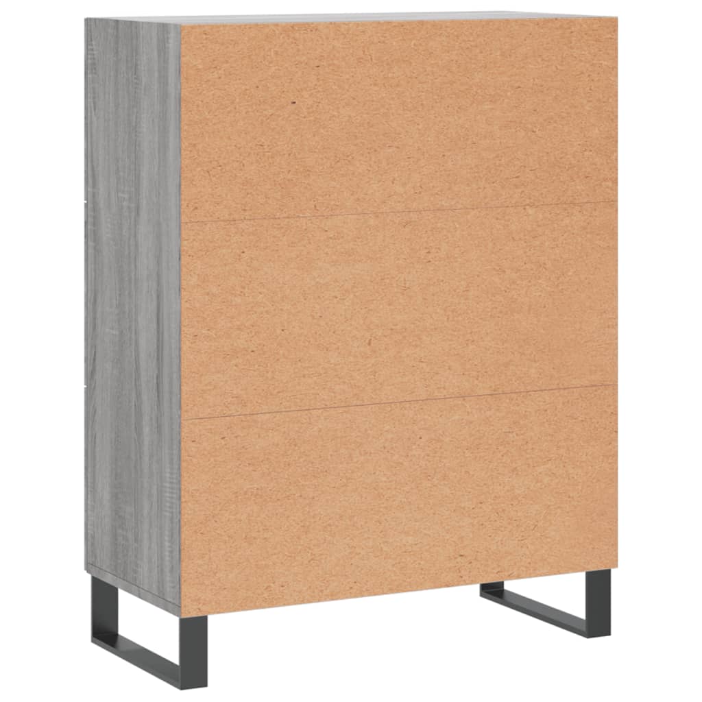 vidaXL Dressoir 69,5x34x90 cm bewerkt hout wit