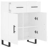 vidaXL Dressoir 69,5x34x90 cm bewerkt hout wit