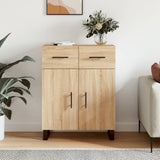 vidaXL Dressoir 69,5x34x90 cm bewerkt hout wit