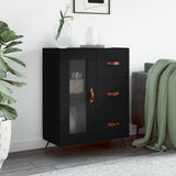 vidaXL Dressoir 69,5x34x90 cm bewerkt hout wit