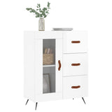 vidaXL Dressoir 69,5x34x90 cm bewerkt hout wit