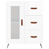 vidaXL Dressoir 69,5x34x90 cm bewerkt hout wit