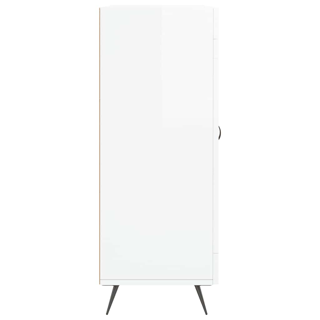 vidaXL Dressoir 69,5x34x90 cm bewerkt hout wit