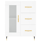 vidaXL Dressoir 69,5x34x90 cm bewerkt hout wit