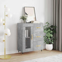 vidaXL Dressoir 69,5x34x90 cm bewerkt hout wit