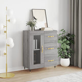 vidaXL Dressoir 69,5x34x90 cm bewerkt hout wit