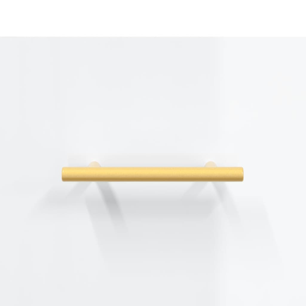 vidaXL Dressoir 69,5x34x90 cm bewerkt hout hoogglans wit