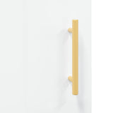 vidaXL Dressoir 69,5x34x90 cm bewerkt hout hoogglans wit