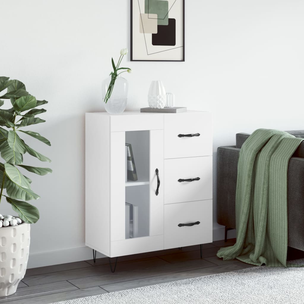 vidaXL Sideboard 69.5x34x90 cm engineered wood white