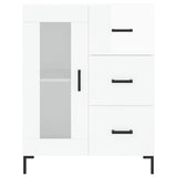 vidaXL Dressoir 69,5x34x90 cm bewerkt hout wit