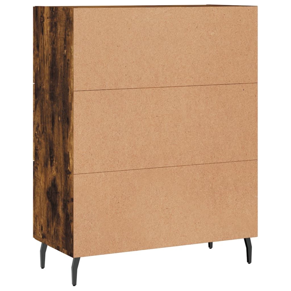 vidaXL Dressoir 69,5x34x90 cm bewerkt hout wit