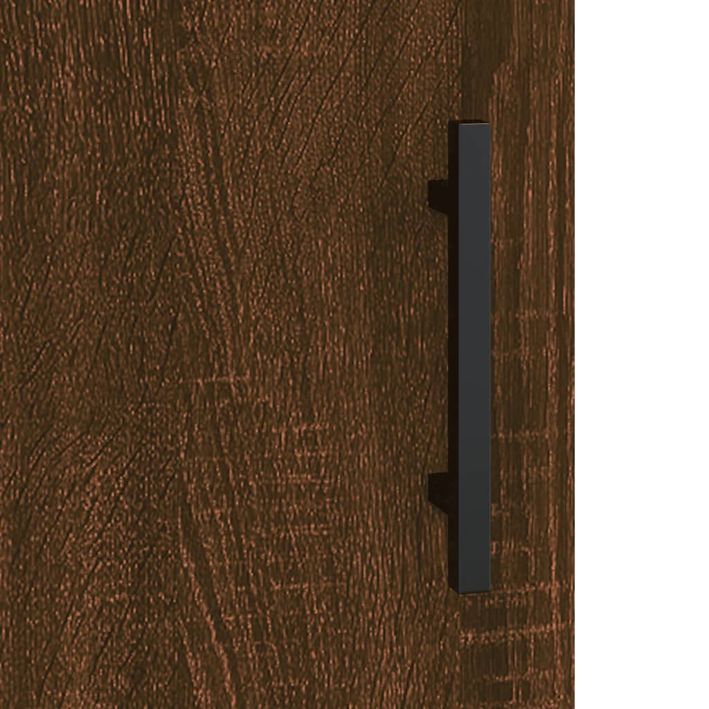 vidaXL Dressoir 69,5x34x90 cm bewerkt hout hoogglans wit