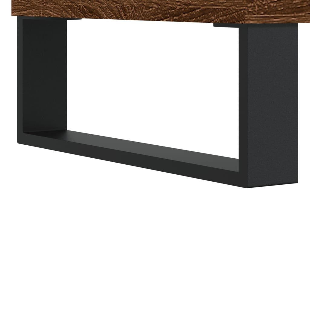 vidaXL Dressoir 69,5x34x90 cm bewerkt hout hoogglans wit