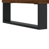 vidaXL Dressoir 69,5x34x90 cm bewerkt hout hoogglans wit