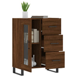 vidaXL Dressoir 69,5x34x90 cm bewerkt hout hoogglans wit