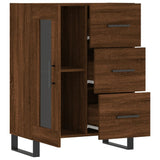 vidaXL Dressoir 69,5x34x90 cm bewerkt hout hoogglans wit