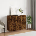 vidaXL Dressoir 90x34x80 cm bewerkt hout wit