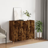 vidaXL Dressoir 90x34x80 cm bewerkt hout wit