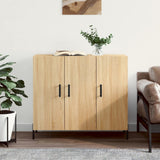 vidaXL Dressoir 90x34x80 cm bewerkt hout wit