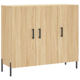vidaXL Dressoir 90x34x80 cm bewerkt hout wit
