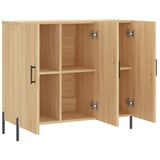 vidaXL Dressoir 90x34x80 cm bewerkt hout wit
