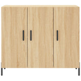 vidaXL Dressoir 90x34x80 cm bewerkt hout wit