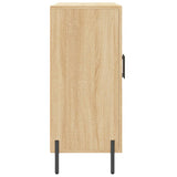 vidaXL Dressoir 90x34x80 cm bewerkt hout wit