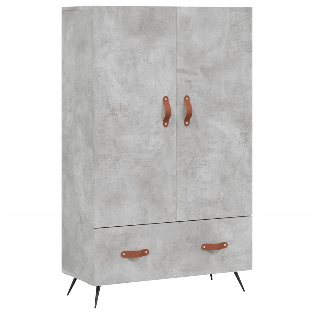 vidaXL Hoge kast 69,5x31x115 cm bewerkt hout wit